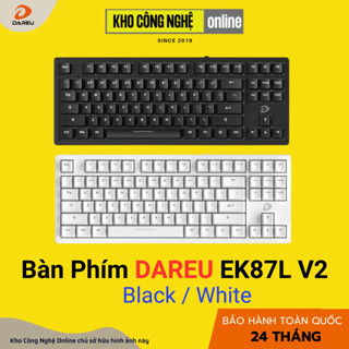  Bàn phím cơ DAREU EK87L v2   EK87 - Chính hãng  Bảo hành 24 tháng  