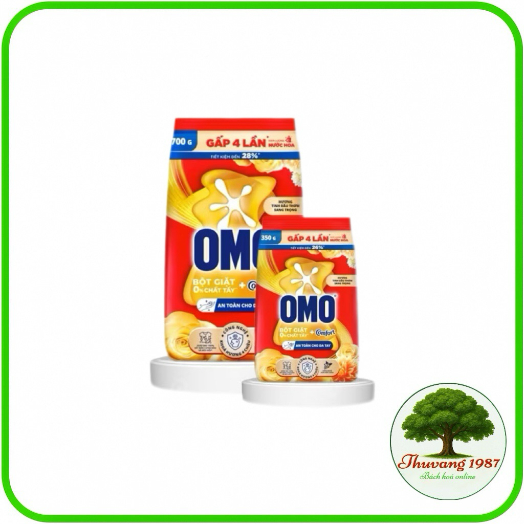 Bột giặt OMO comfor 350G/700G hương nước hoa  không chất tẩy an toàn da tay