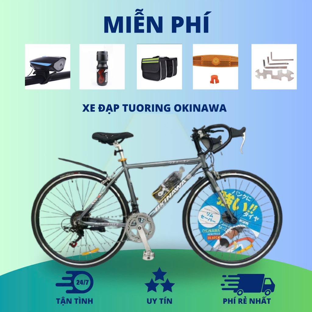 Xe đạp Touring Nhật Bản OKINAWA Giá Tại Kho Full nhôm tặng full phụ kiện mẫu mới năm năm 2025
