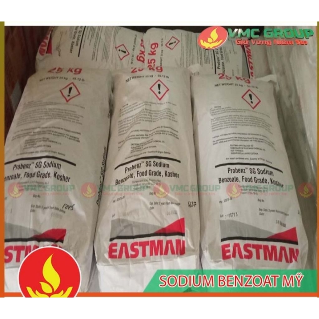 Chất bảo quản thực phẩm Sodium Benzoate bao 25Kg
