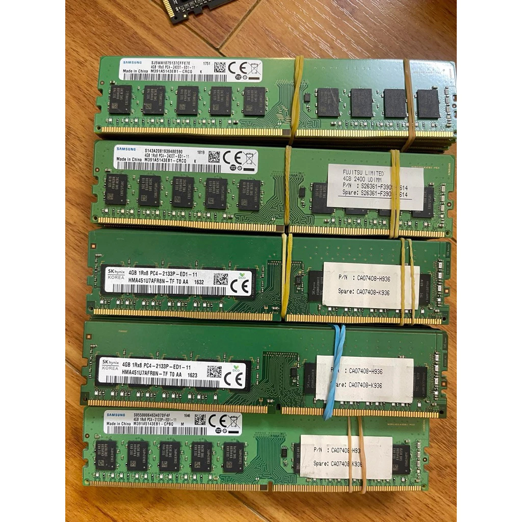 Ram PC DDR4 - 4GB 8GB Bus 2133/2400/2666/3200 Samsung Hynix Micron Kingston - Tháo máy đồng bộ - máy