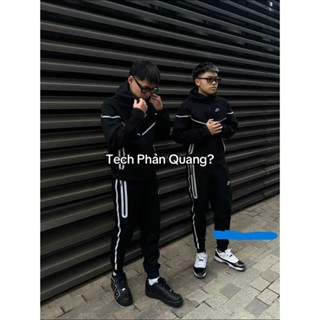 Bộ Nỉ Nikketech Chicago Boy Phố- Bộ Khoác Nam Nữ Nicetech Hàng Full Thêu Phản Quang Chất Nỉ Bông Ấm Áp