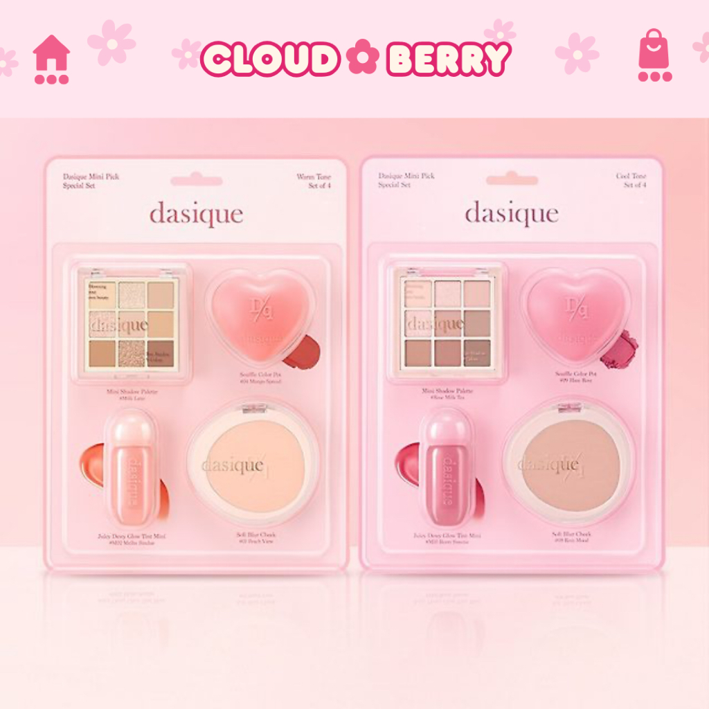 Set Trang Điểm Mini DASIQUE 4 Món Siêu Dễ Thương Phiên bản Giới Hạn