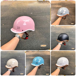 Mũ bảo hiểm 1/2 đầu Cá Heo size 53-58 cm nón bảo hiểm nửa đầu màu sắc đa dạng