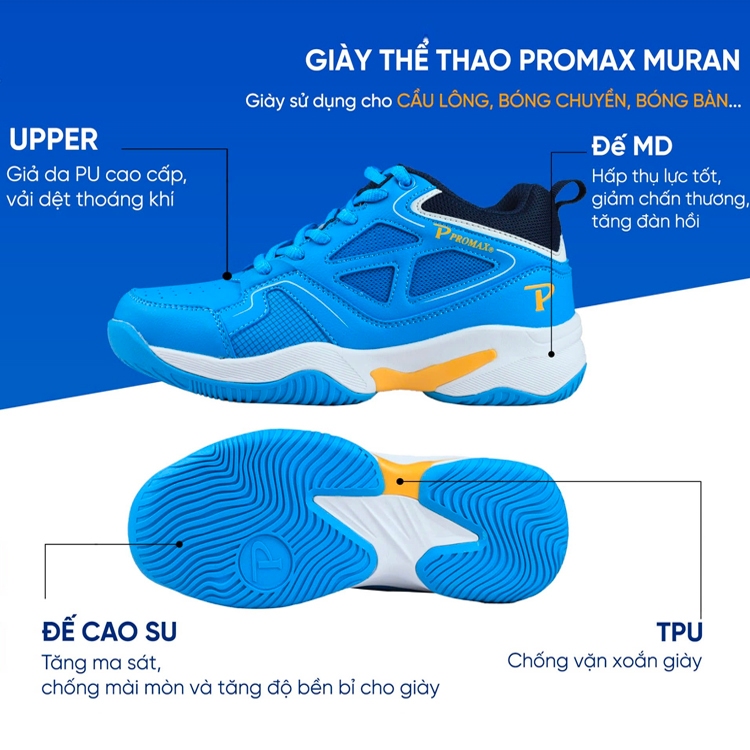 Giày thể thao Nam Nữ Promax Muran - Giày thể thao chính hãng Promax