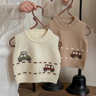 Y6116-Áo Gile len cho bé HK KIDS, áo len gile Quảng Châu cao cấp chất len mềm mịn đanh lì size cho bé từ 0 đến 3 tuổi