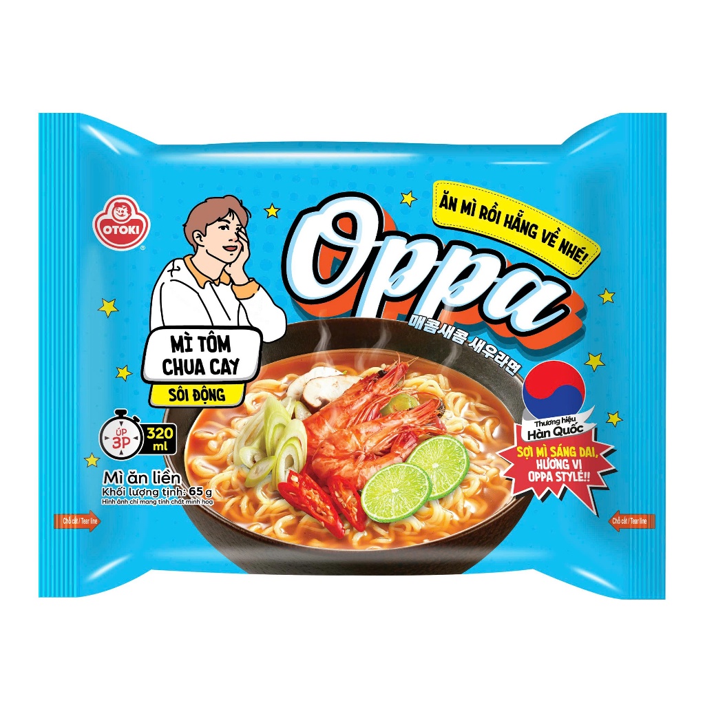 Oppa mì tôm chua cay ăn liền OTOKI (OTTOGI CŨ) 65g