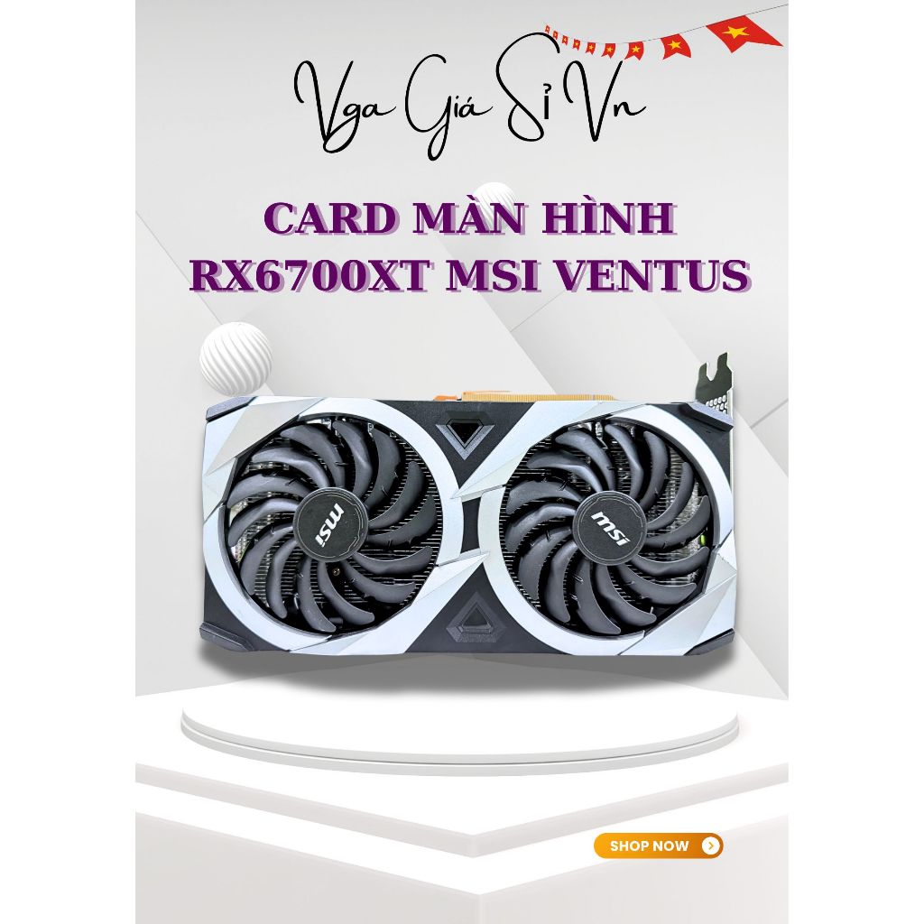 Card Màn Hình AMD RX6700XT MSI VENTUS 12GB GDDR6 FULL BOX BH 1 THÁNG | BigBuy360 - bigbuy360.vn