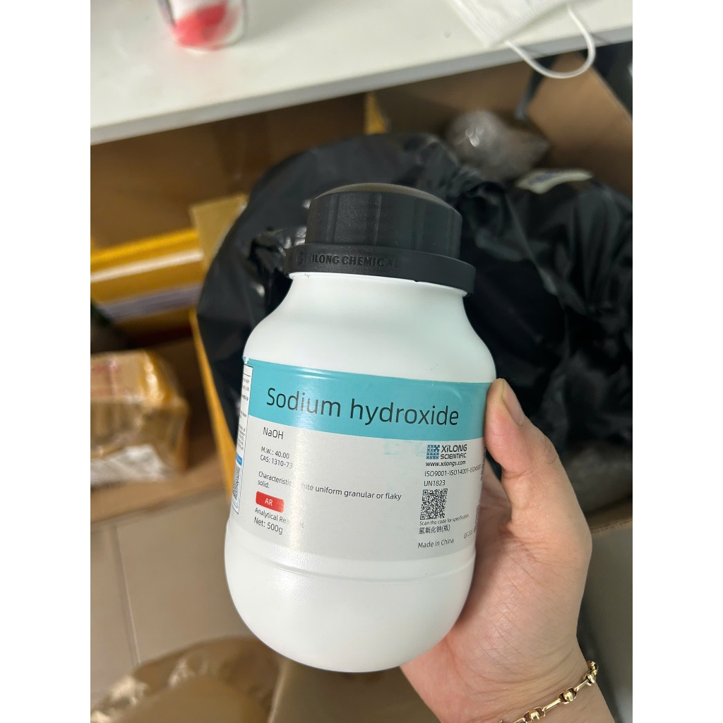 Sodium Hydroxide_NAOH_Natri hiđroxit Xút Vảy 500G