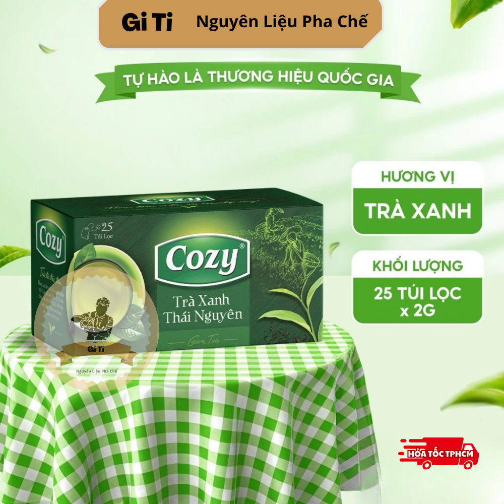 Trà Xanh Cozy Thái Nguyên Túi Lọc | Cozy Trà Xanh 25 Túi