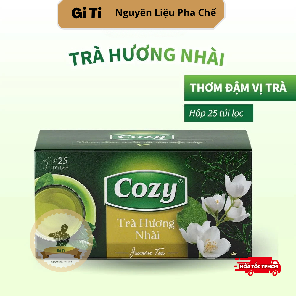 Trà Xanh Nhài Túi Lọc Cozy | Cozy Trà Lài Túi Lọc 25 Túi