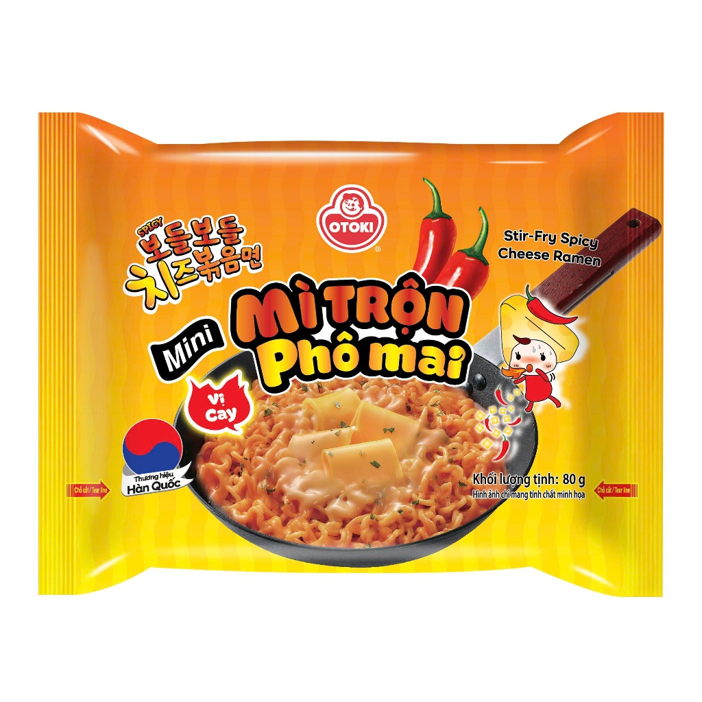 Mì Trộn Phô Mai Vị Cay  OTOKI (OTTOGI CŨ) Mini 80g
