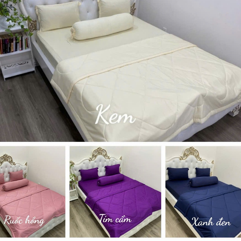 Bộ Drap kèm mền Thun Hàn Quốc ( 5 món } đủ size HOẶC MỀN LẺ