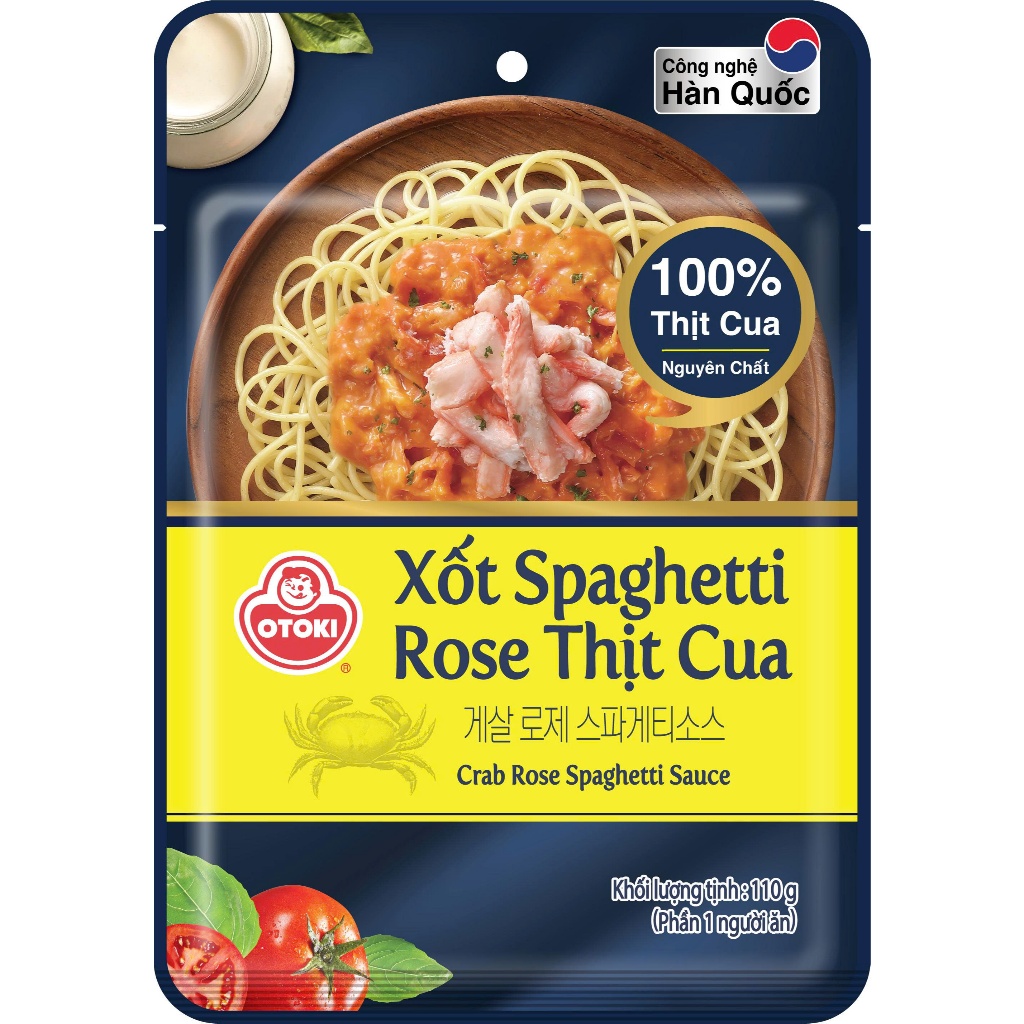 Xốt spaghetti rose thịt cua Otoki (Ottogi cũ) 110g