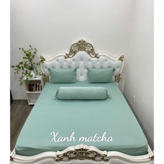 Bộ Drap gối .Thun Hàn Quốc Mát Lạnh { 4 món }.