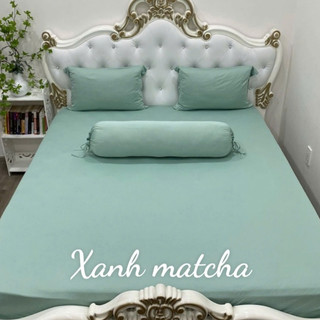 Bộ Drap gối .Thun Hàn Quốc Mát Lạnh { 4 món }.