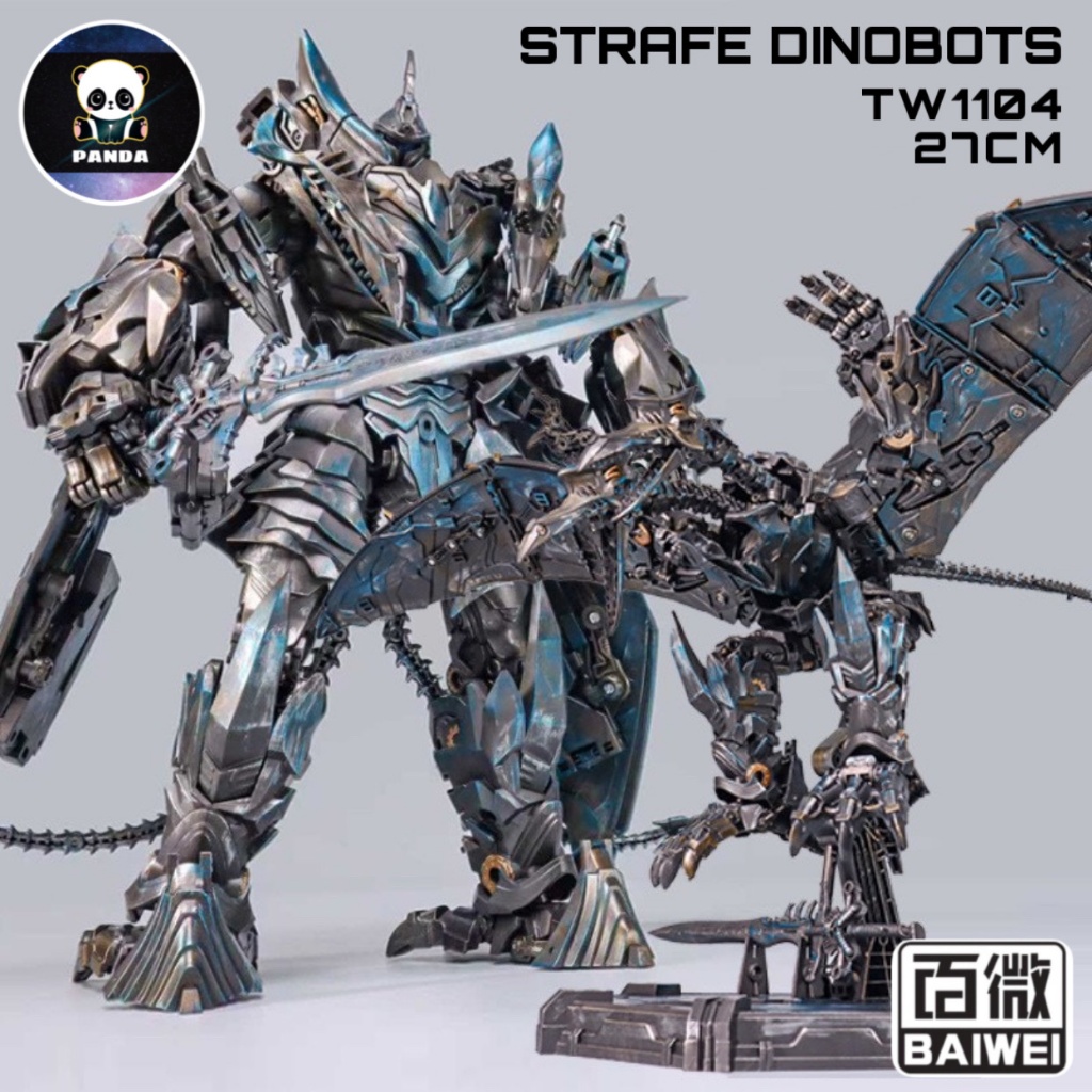 Mô Hình AOE Strafe BAIWEI TW-1104 TW1104 27cm Transformation Robot Biến Hình Khủng Long