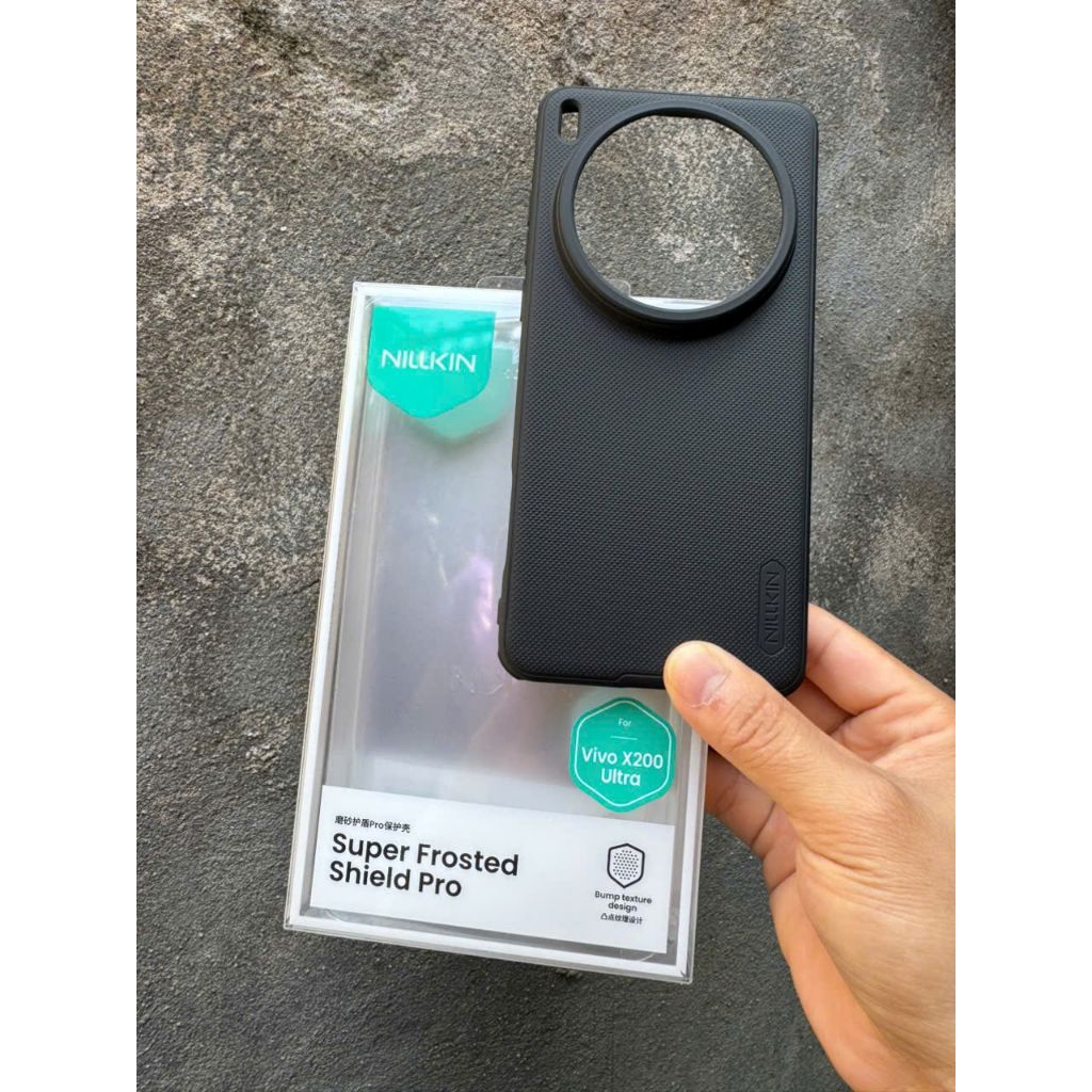 Ốp lưng Nillkin cho Vivo X200 ultra Ốp lưng nhựa sần chống bám vân tay siêu đẹp