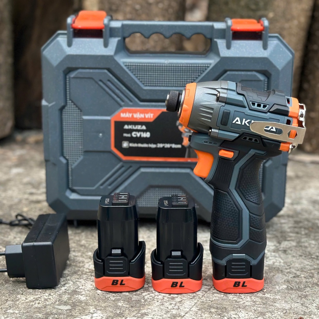 Chuyên Vít Búa Akuza CV160 Không Chổi Than Lực Siết 160N Kèm 3 Pin Bảo Hành 6 Tháng