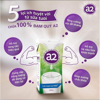 Sữa nước A2 200ml date mới nhất