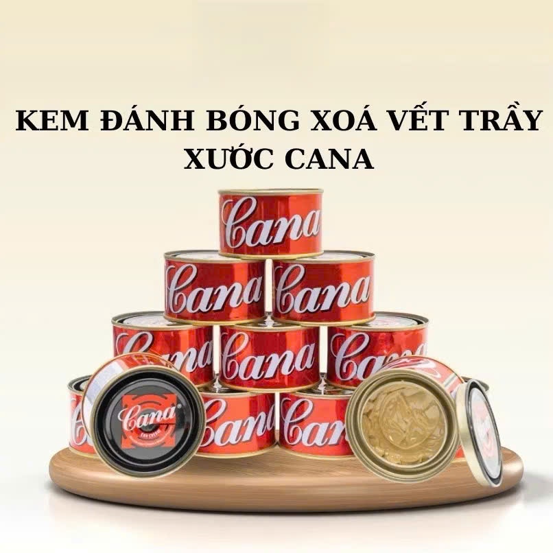Kem Đánh Bóng Xóa Trầy Xước Sơn Ô Tô - Xe Máy Cana Car Cream 100g - 220g