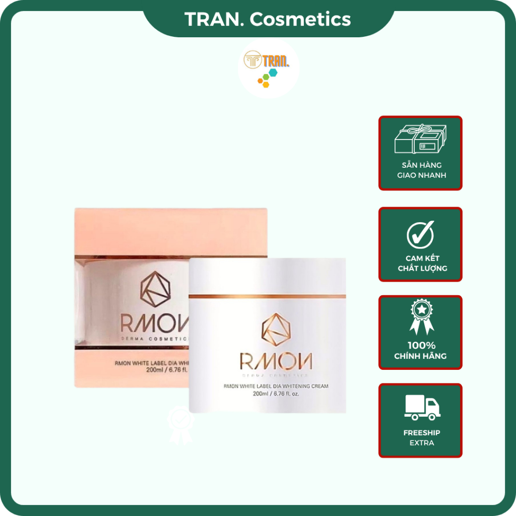 Kem Dưỡng Body RMon, Kem Dưỡng RMon Dưỡng Sáng Da Toàn Thân Giúp Da Trẻ Trung, Tươi Tắn - TRAN Cosme