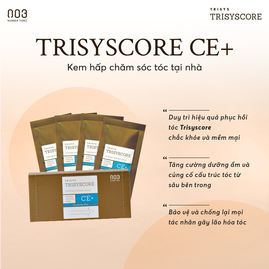 Kem hấp tại nhà Number Three 003 Trisyscore CE Pack