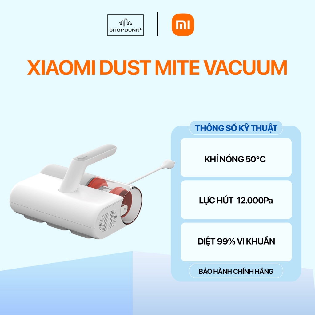 Máy Hút Bụi Giường Nệm Xiaomi Dust Mite Vacuum Cleaner EU 12000Pa BH 12 Tháng