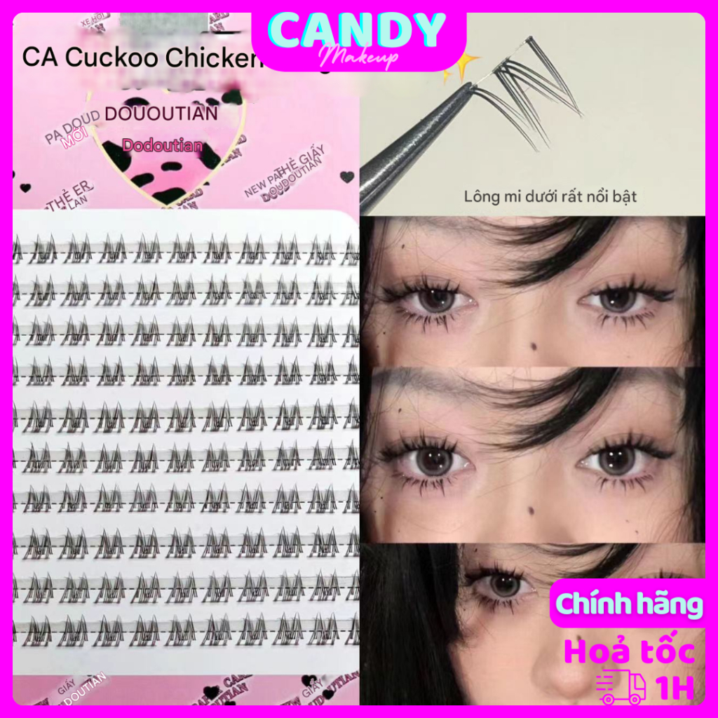 Mi dưới W lông mi mềm nhẹ makeup douyin đẹp trang điểm mắt cá tính