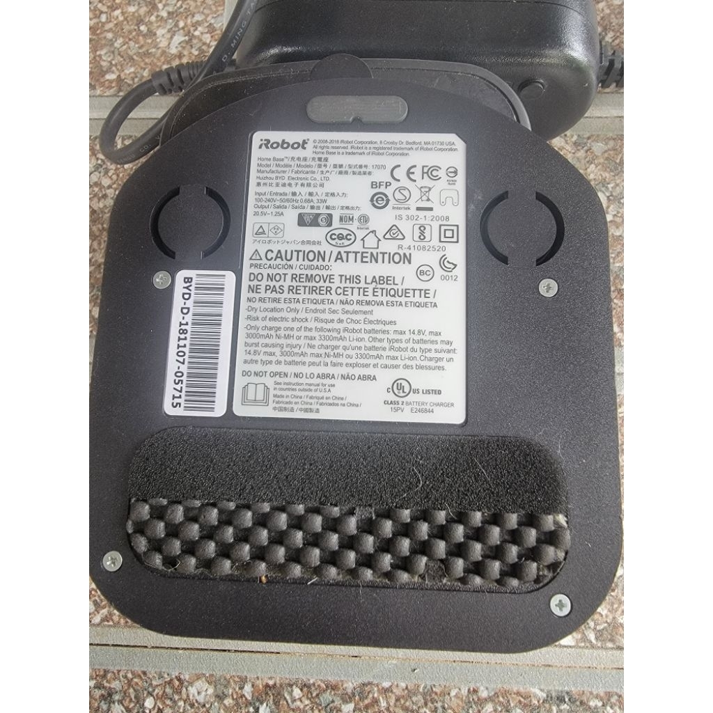 Bộ sạc pin Irobot roomba (sạc zin theo máy) bảo hành 1.tháng