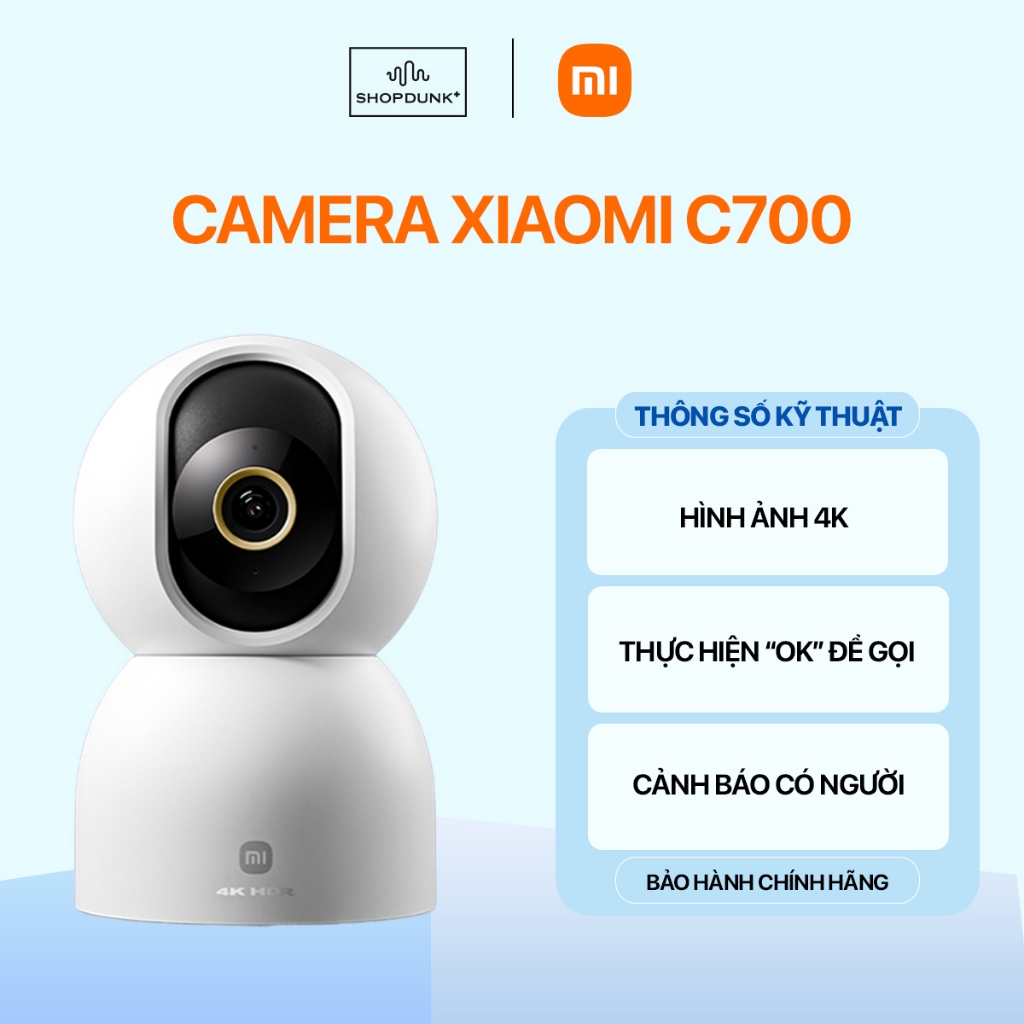 Camera Quan Sát Xiaomi Smart Camera C700 Chính Hãng BH 2 Năm