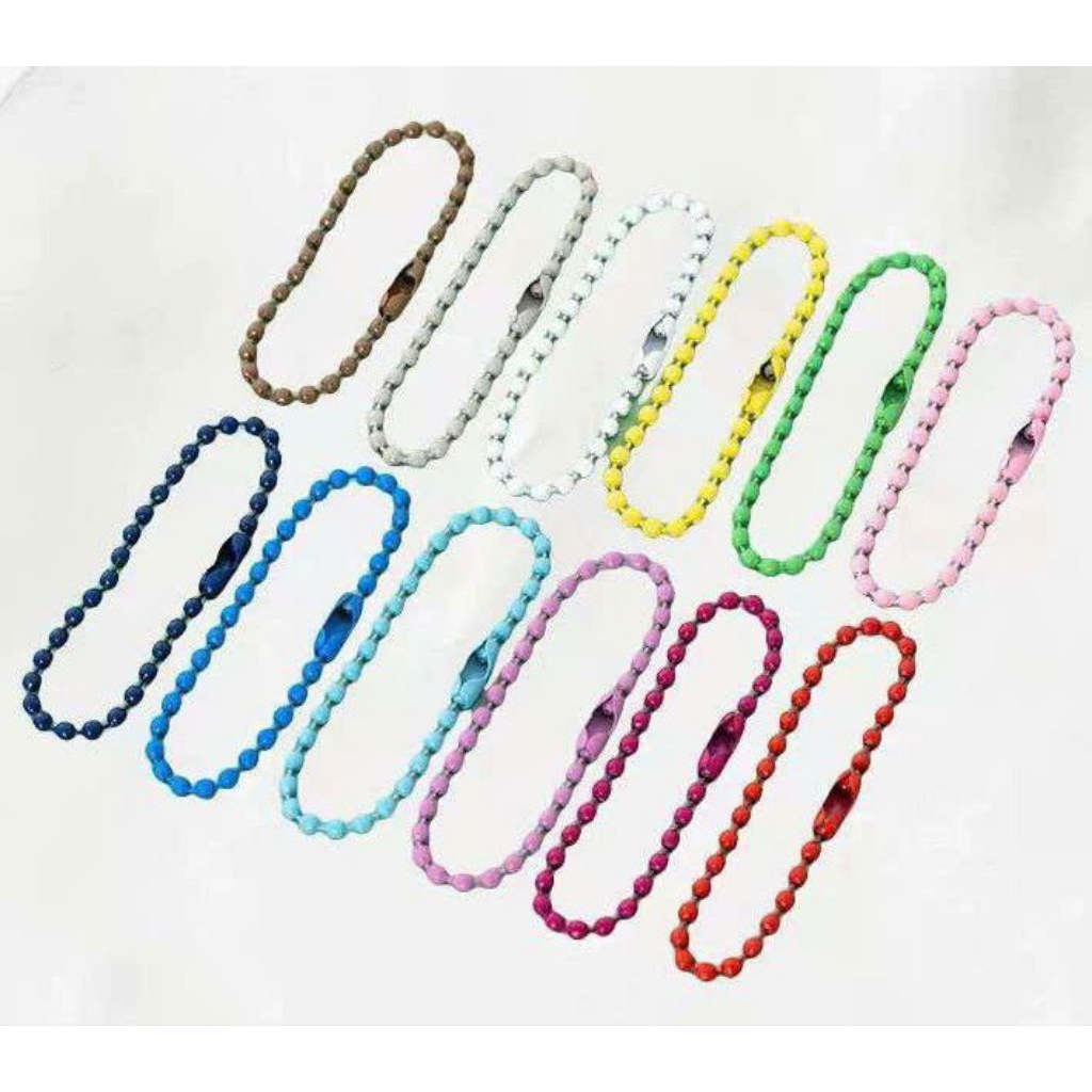 (Sỉ 200 / 1000) sợi xích bi, móc bi, dây xích bi 10cm, 12cm