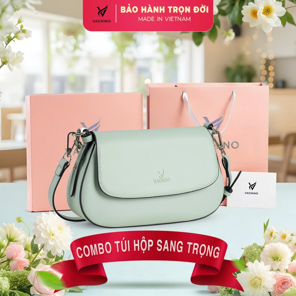 Túi vachino (Túi nữ thiết kế tinh tế thời trang sang chảnh - Túi xách + đeo chéo da nữ TX067)