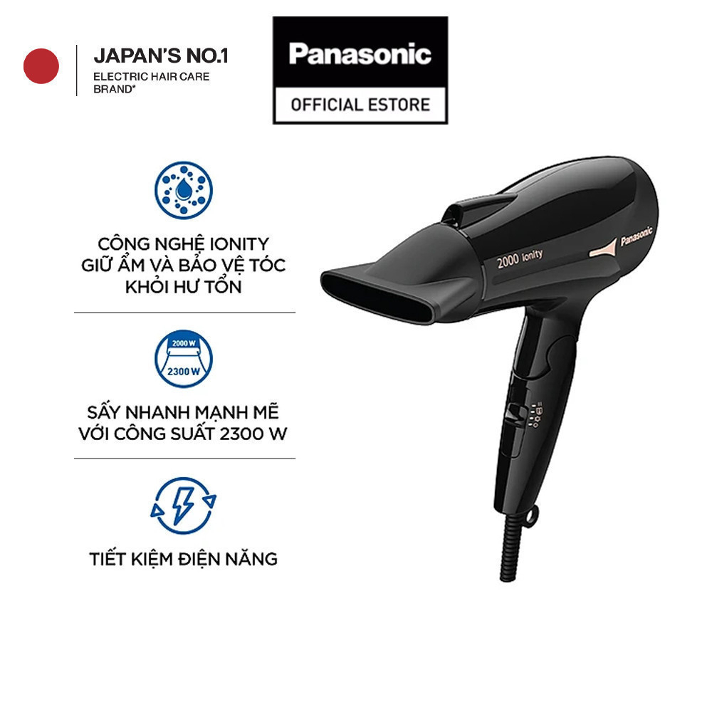Máy Sấy Tóc Ionity PANASONIC EH-NE66-K645 – Sấy Ion Bảo Vệ Tóc & Tăng Độ Bóng Mượt