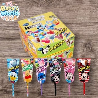 [Date Mới:6/2026]Lẻ 1 Cây kẹo Mút Popcan Glico Mickey không sâu răng Nhật Bản