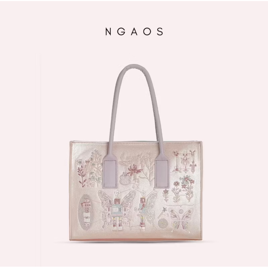 (Ảnh thật) PASS túi NGAOS Tote Artbook Hồng