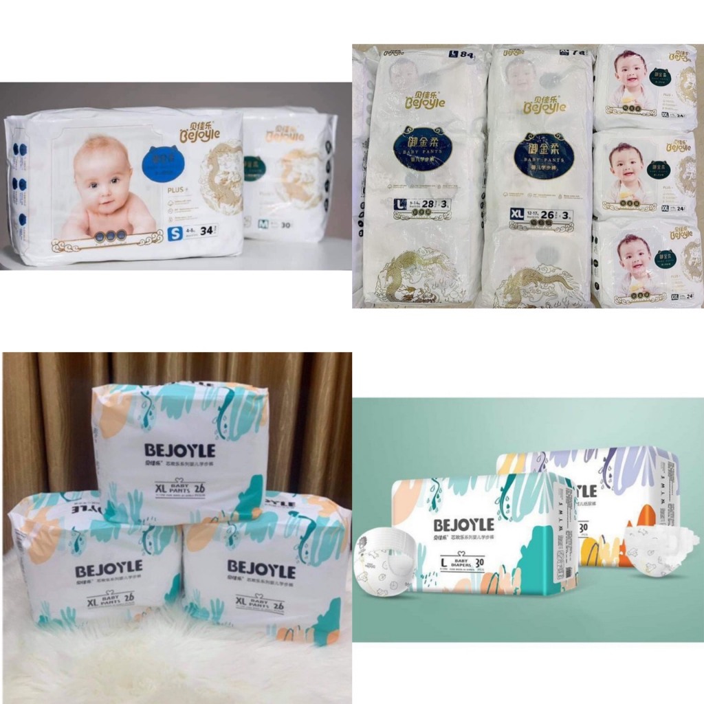 TÃ Bỉm Bejoyle Diamond/Bejoyle MOMO/Bejoyle PLUS TRẮNG/Bejoyle XANH Dán/Quần ĐỦ SIZE