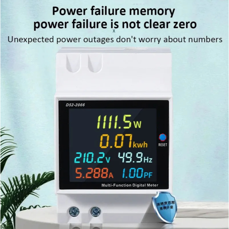 Đồng hồ đo điện áp D52-2066 6 trong 1 đa năng 110V 220V 380V 100A