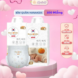  HanaKids: combo 100 bỉm quần Hana Kids cho bé được sản xuất theo công nghệ Hàn Quốc đủ size cho bé 