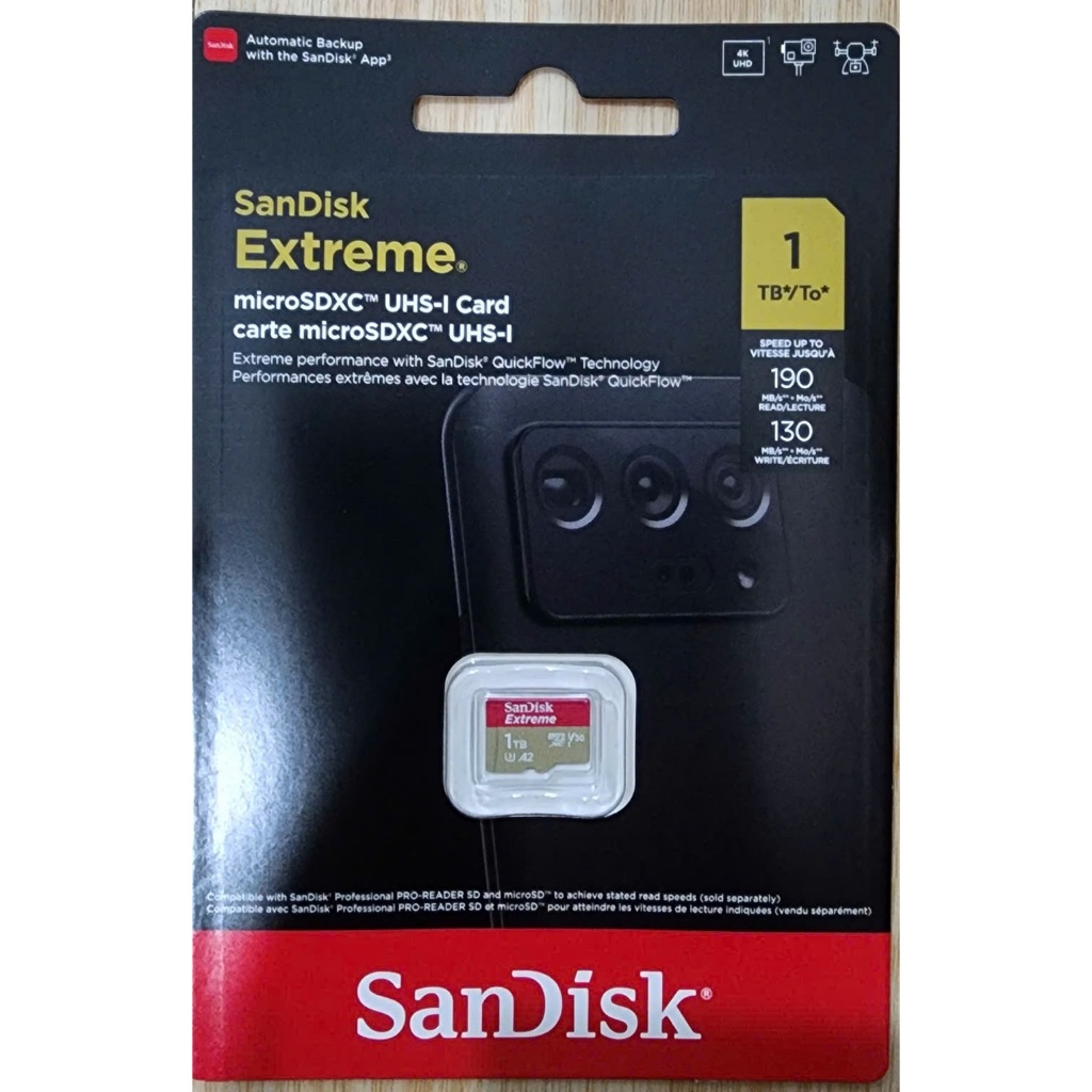 Thẻ nhớ MicroSD Sandisk Extreme 190 MB/s 1TB