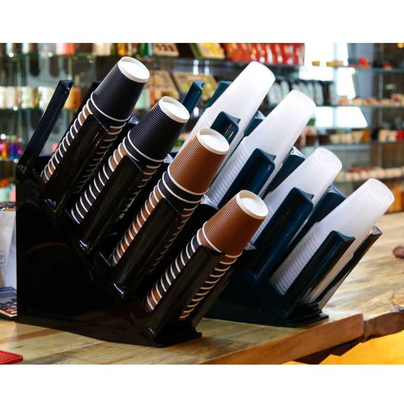 Kệ Cốc Trà Sữa , Kệ Take Away, Khay Úp Ly, Khay Kệ Úp Cốc Chéo/Nghiêng 4 Ngăn, Đựng Ly, Khay Úp Cốc 