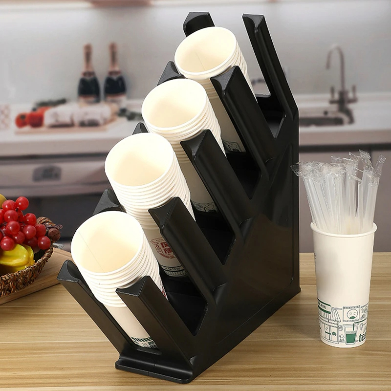 Khay Úp Ly, Khay Kệ Úp Cốc Chéo/Nghiêng 4 Ngăn, Kệ Đựng Ly, Cốc Trà Sữa , Kệ Take Away, Khay Úp Cốc 