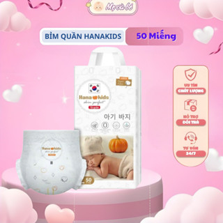  50 miếng bỉm quần Hana Kids mỏng nhẹ đủ size cho bé yêu bỉm quần hữu cơ dịu nhẹ cho làn da em bé 