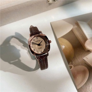 Đồng hồ nữ Barsh dây da mặt nhỏ kiểu dáng đơn giản dễ phối đồ