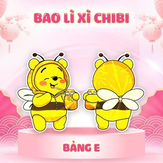 100 BAO LÌ XÌ HOẠT HÌNH CHIBI 2026 MẪU MỚI