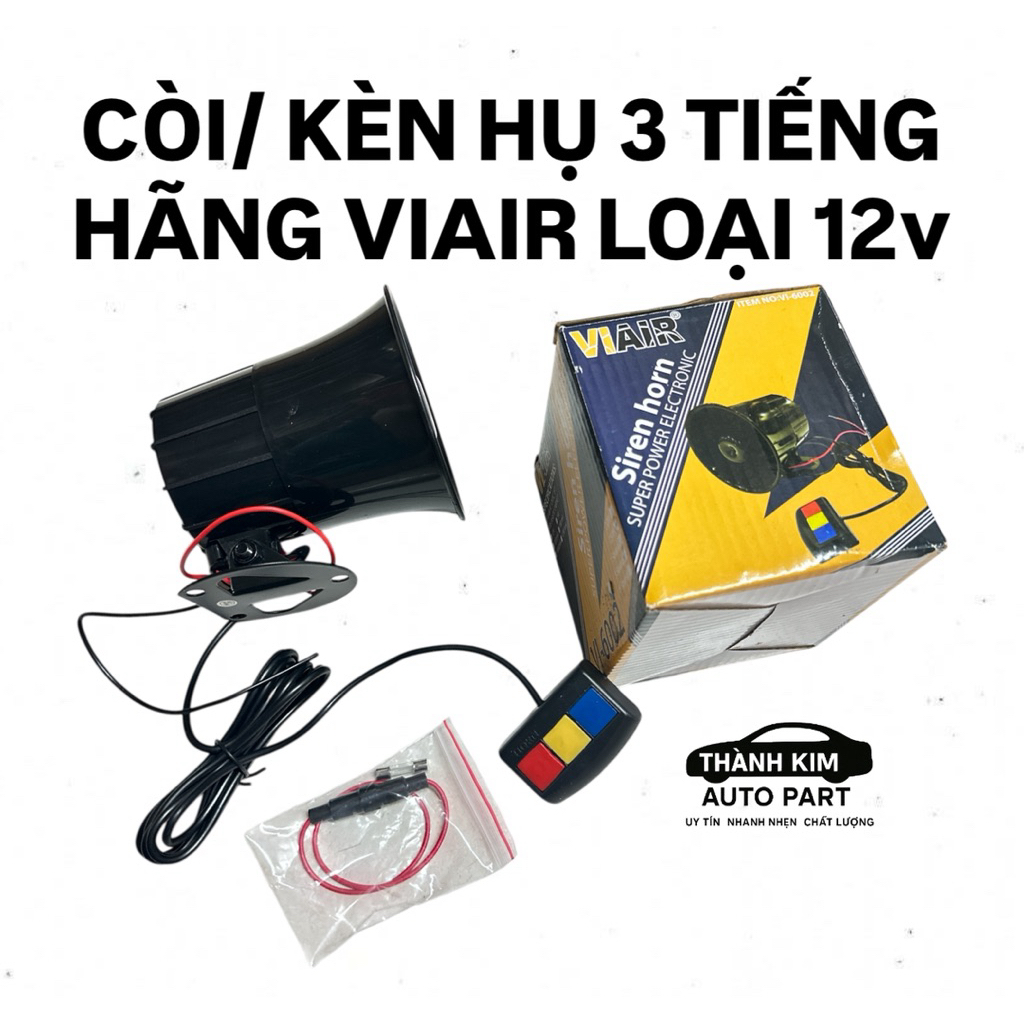 Còi Hụ 3 Tiếng Hãng VIAIR 12v