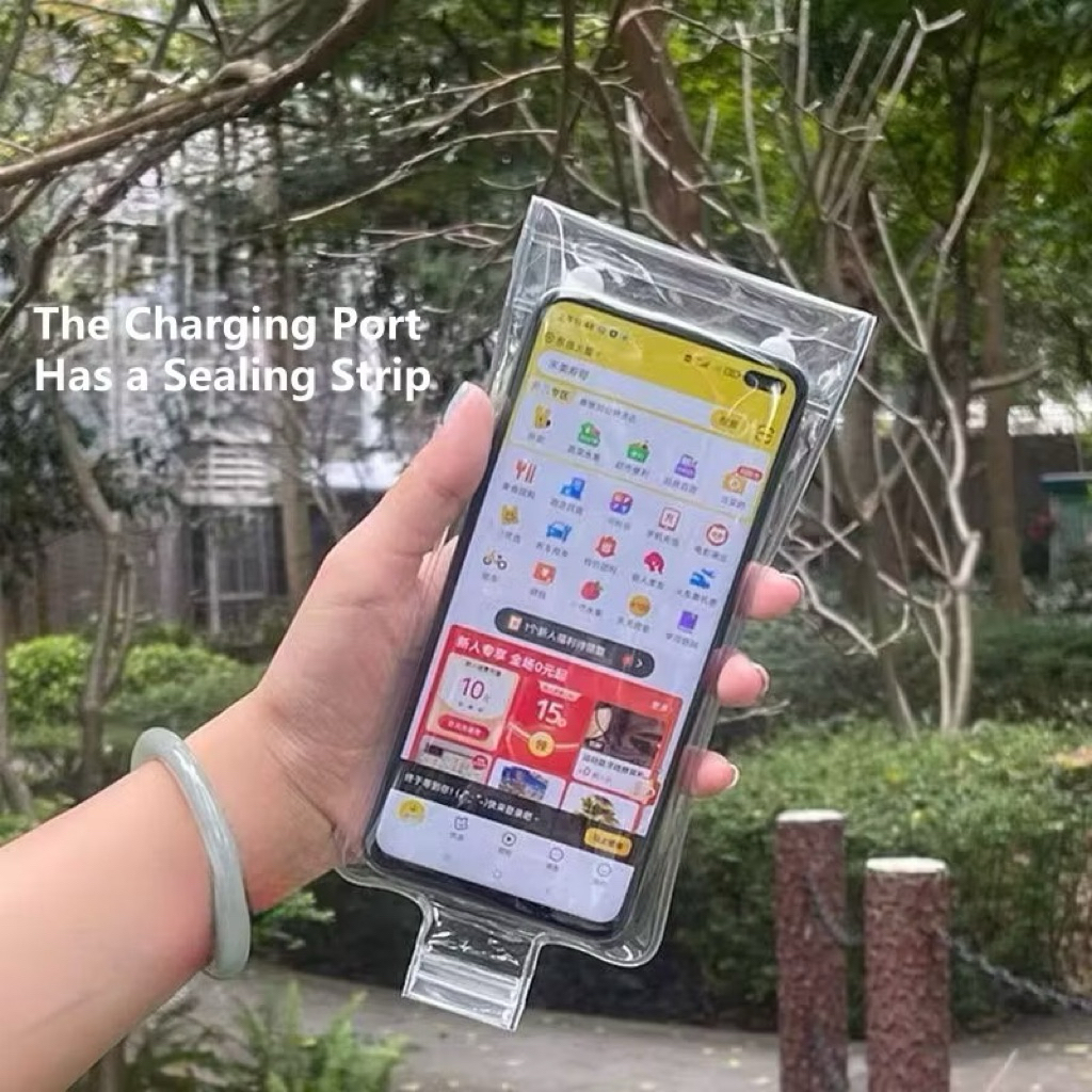 Túi Chống Nước Điện Thoại Trong Suốt Cảm Ứng Nhạy, Chụp Ảnh Quét Mã QR Dễ Dàng – Phụ Kiện Du Lịch, Bơi Lội, Đi Biển