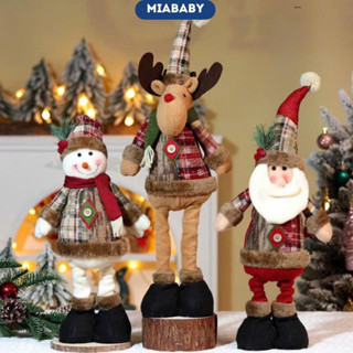  Gấu bông rút chân trang trí giáng sinh hình ông già noel người tuyết chú tuần lộc trang trí Noel quà tặng giáng sinh 