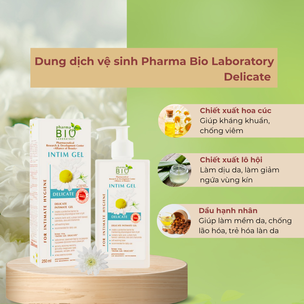 Dung dịch vệ sinh Pharma Bio Laboratory Delicate 250ml