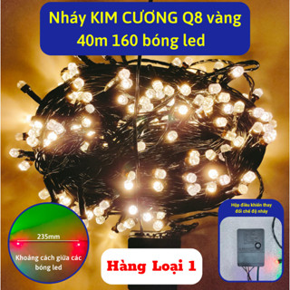 Đèn nháy 40M Kim Cương - Led trang trí ngoài cộng đồng - chống nước (điều khiển nháy nhiều chế độ)